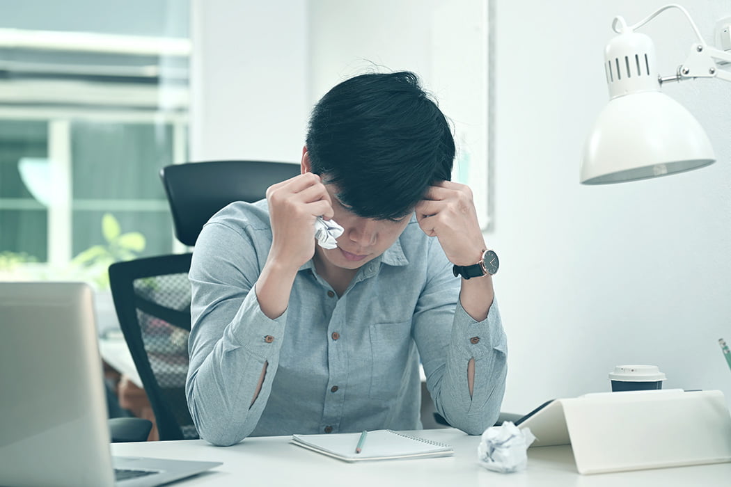 frustrated business man
