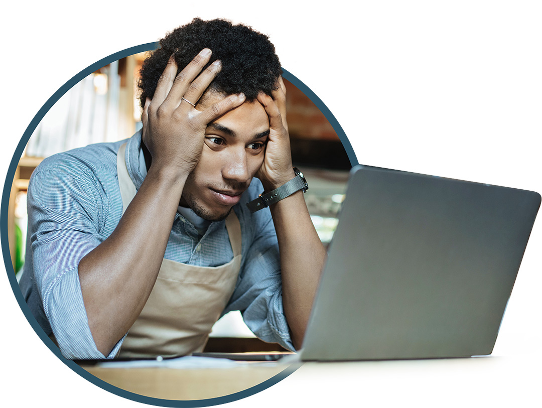 frustrated at low visibility online